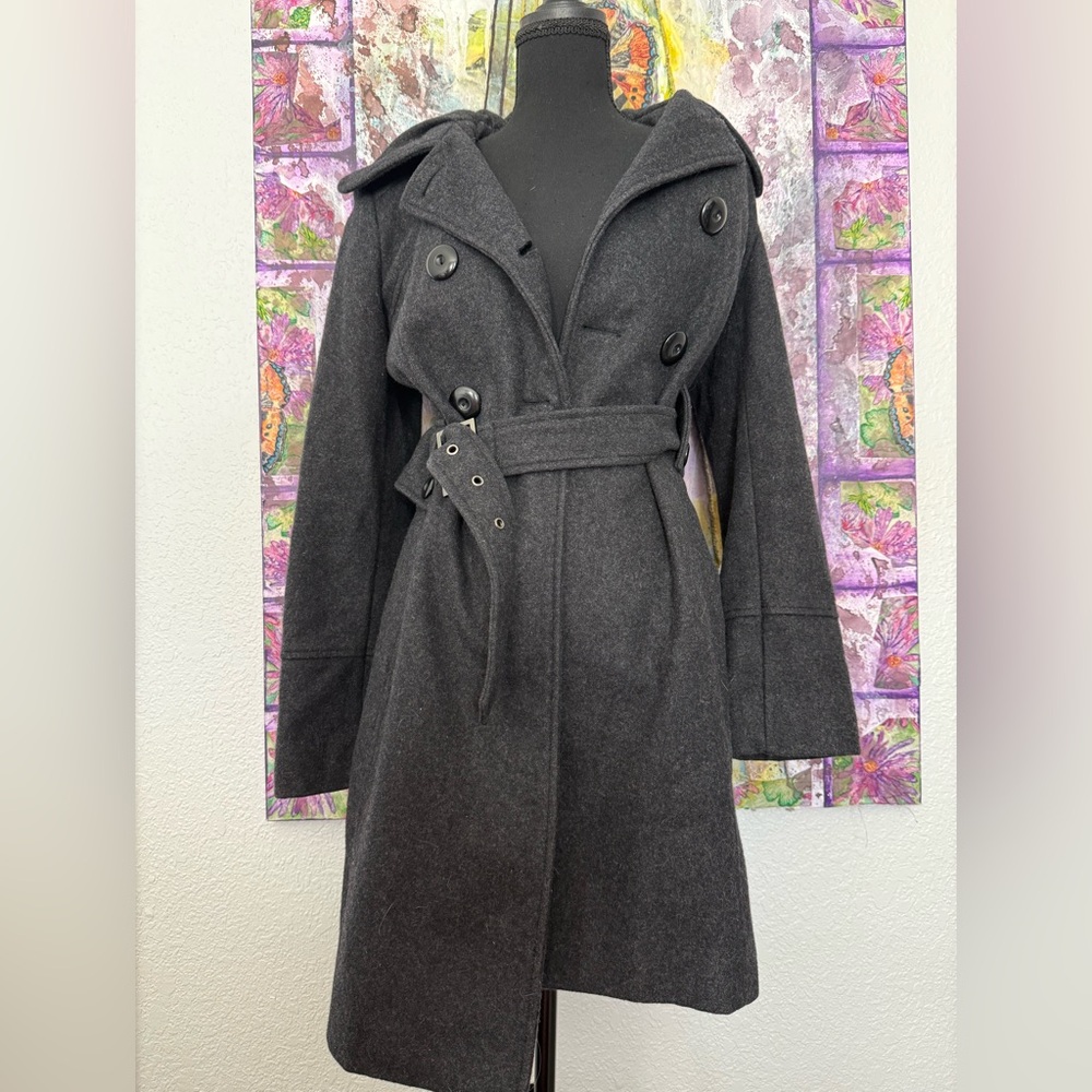 Guess Women's Charcoal Trench Coat